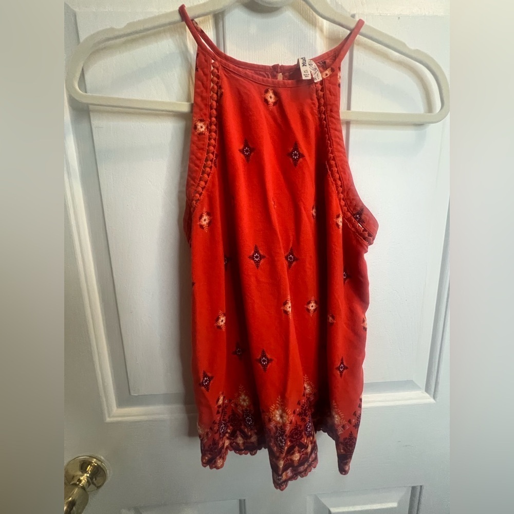 Mudd Red Sleeveless Tank Top